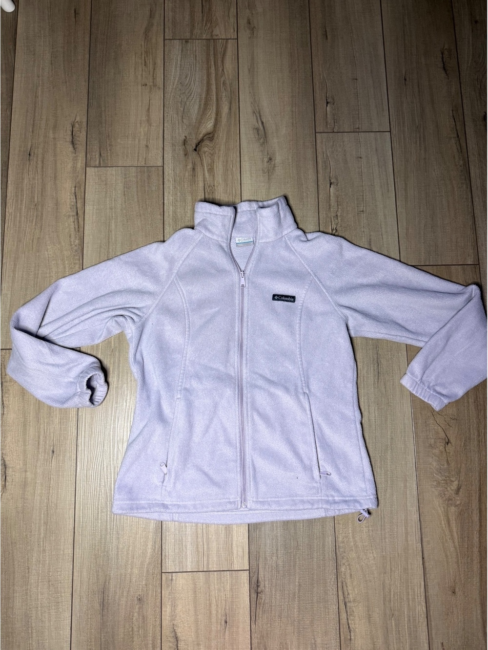 Columbia Women’s Large Lavender Full Zip Fleece Jacket Outdoor Gorpcore